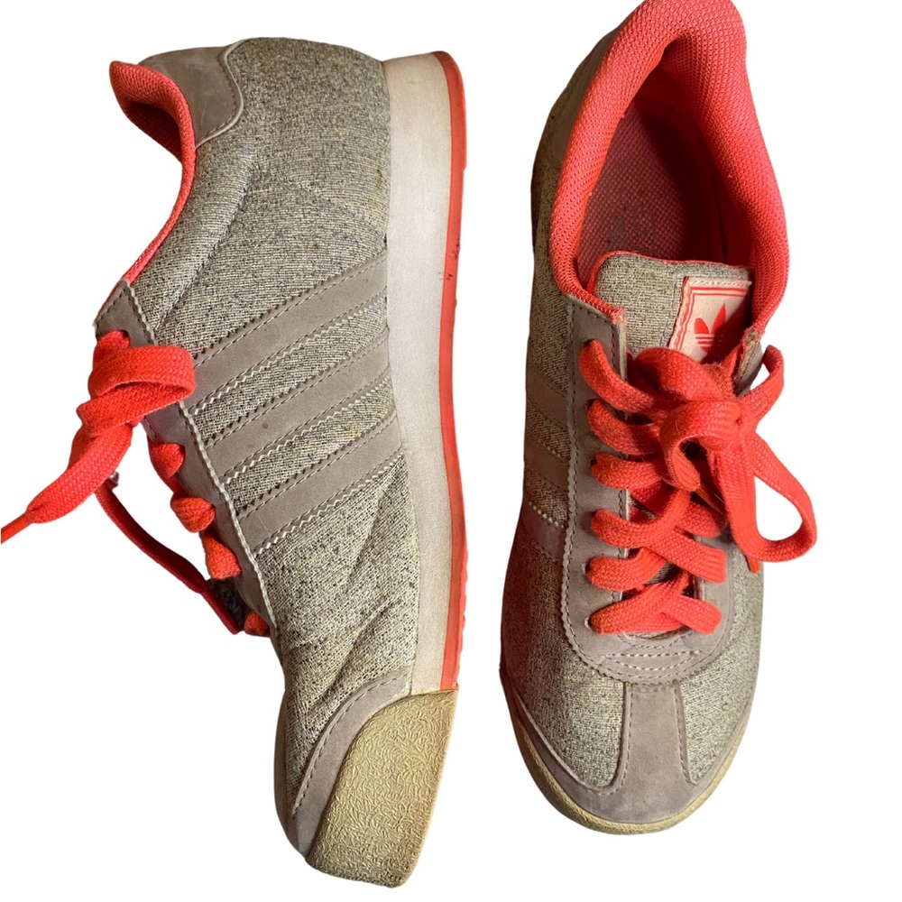 Adidas | Pink And Gray Samoas | Size 6